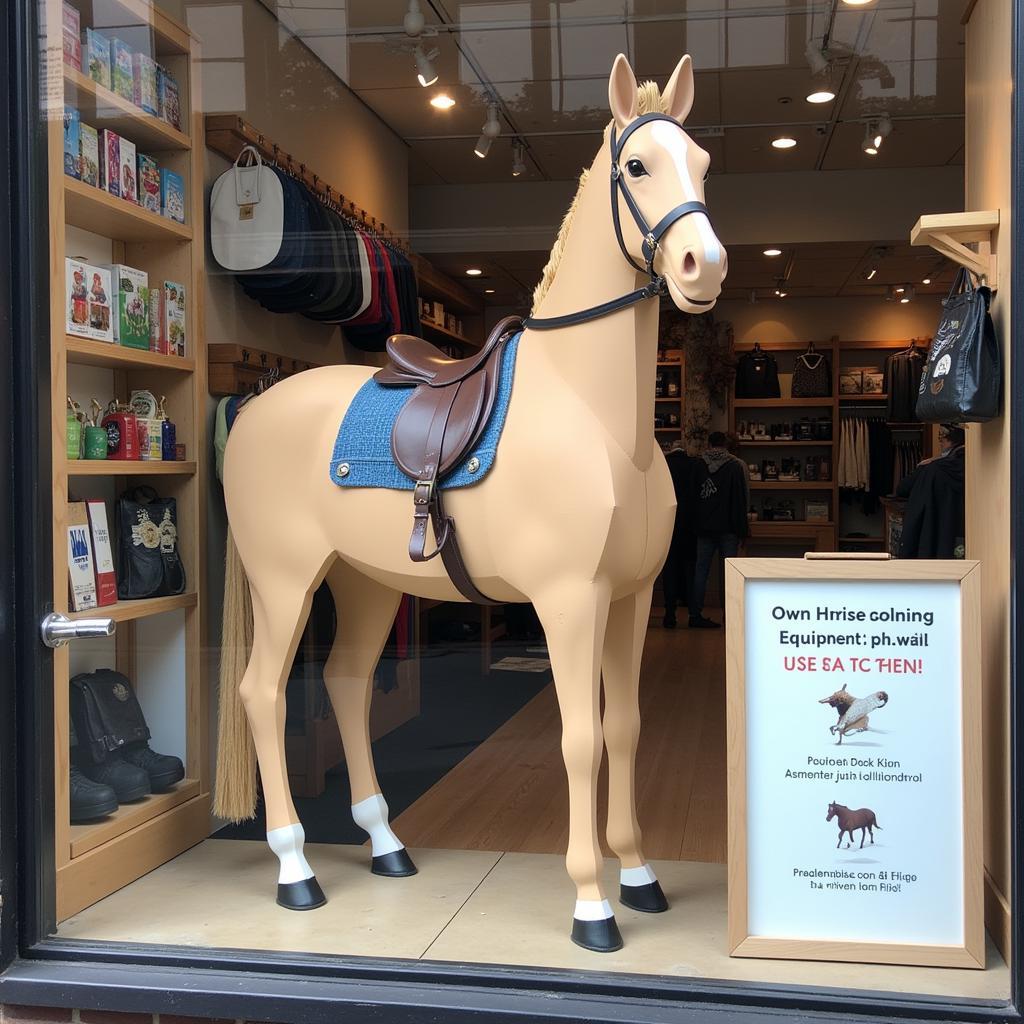 Life Size Cardboard Horse Store Display