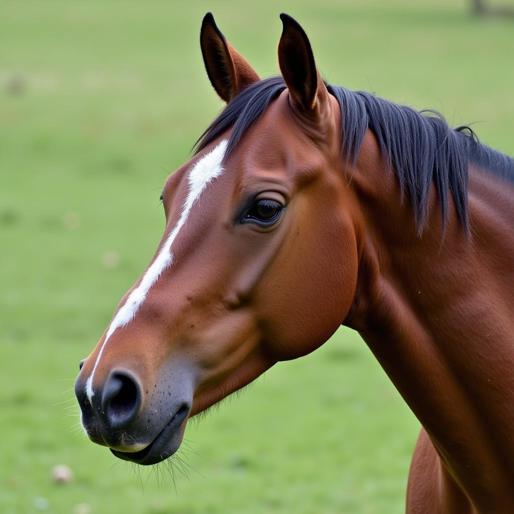 Long Face Horse Profile