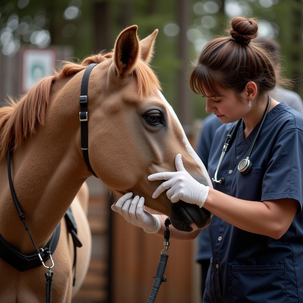 Mare Undergoing Artificial Insemination