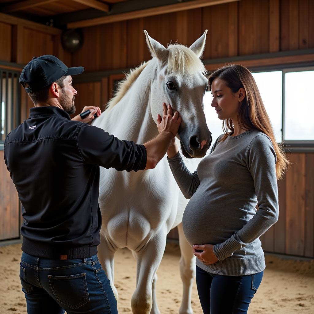 The Day of Your Maternity Photoshoot with Horses