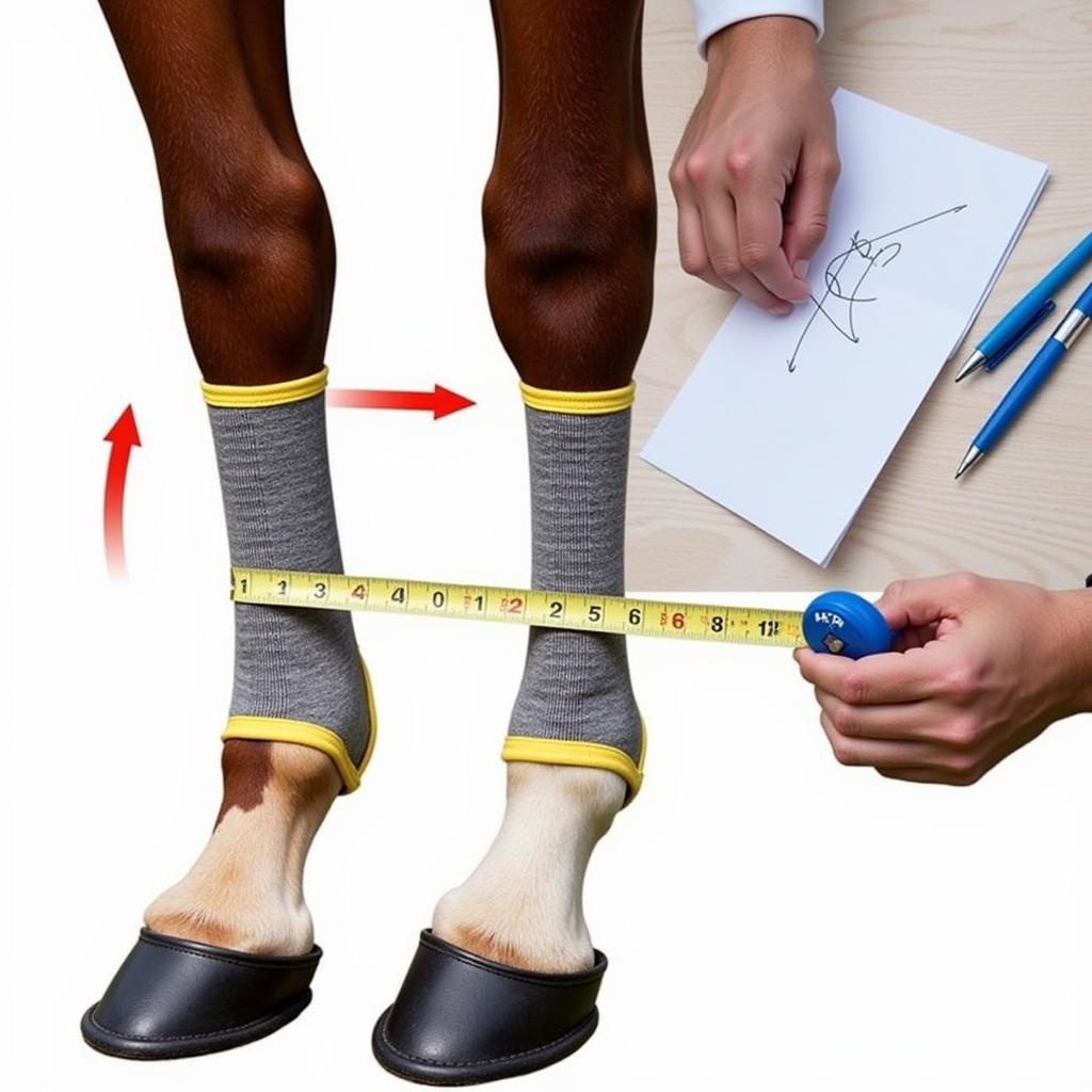 Measuring Horse Leg for 2xcool Boots