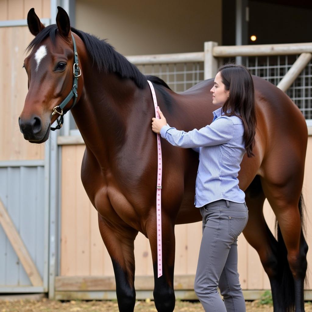 Properly Measuring a Horse for a Quarter Sheet