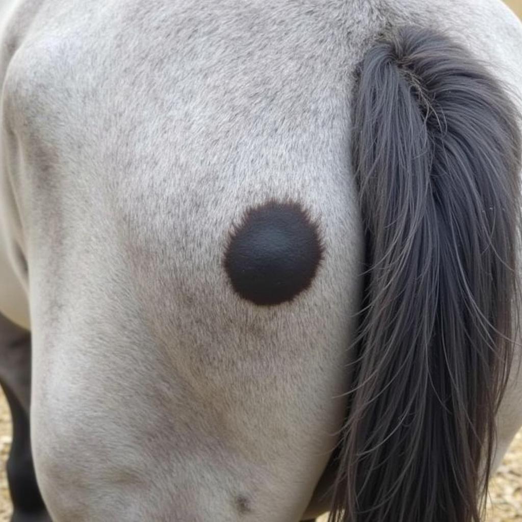 Melanoma in a Gray Horse Example