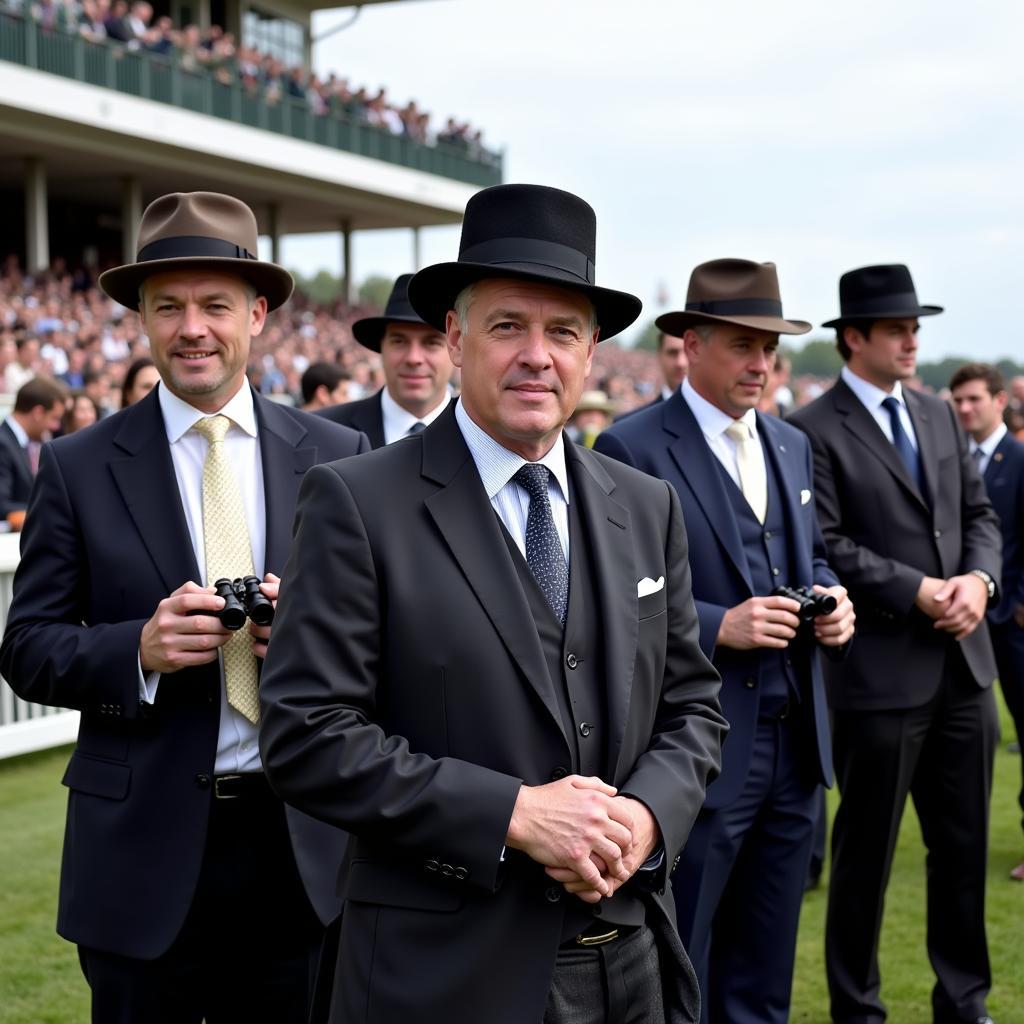 Men in Formal Horse Racing Attire