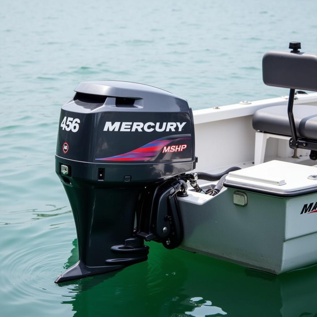 Mercury 40hp FourStroke Outboard Engine on a Small Fishing Boat