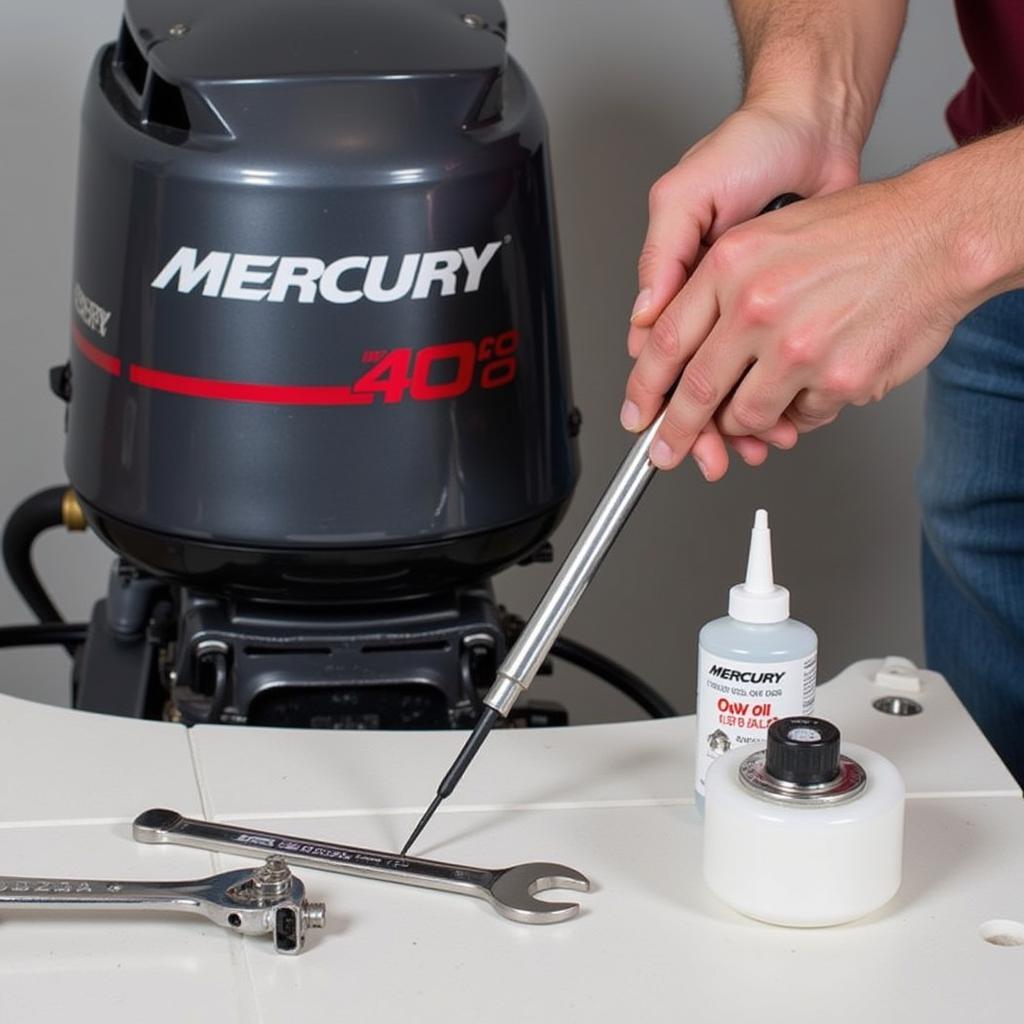 Performing Routine Maintenance on a Mercury 40hp Outboard Motor