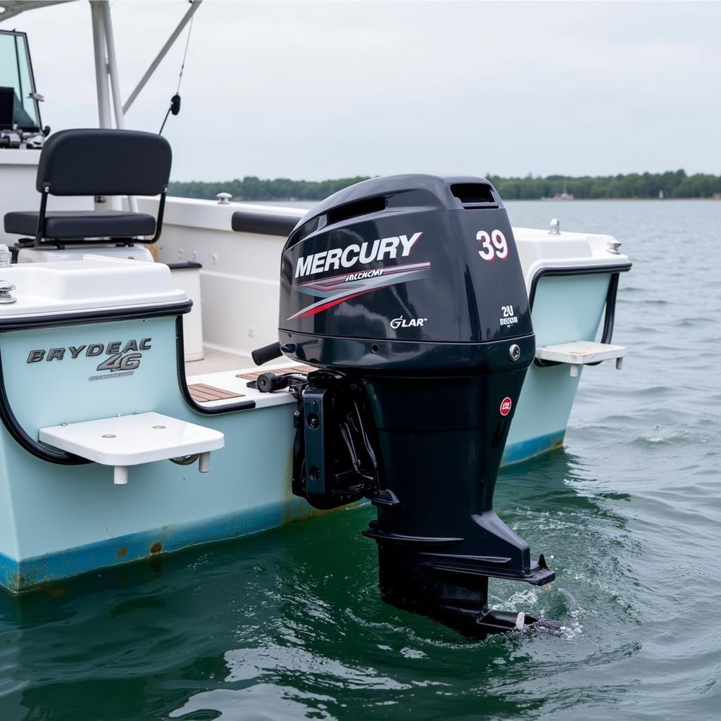 Mercury Outboard on a Fishing Boat