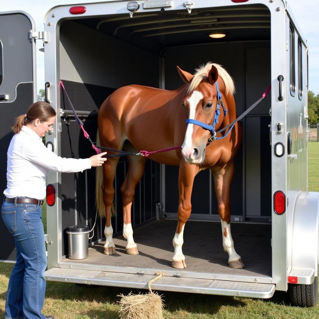 Safe Travel Tips for Your Horse in a Miley Horse Trailer: Secure Tying, Regular Checks, and Providing Water and Hay