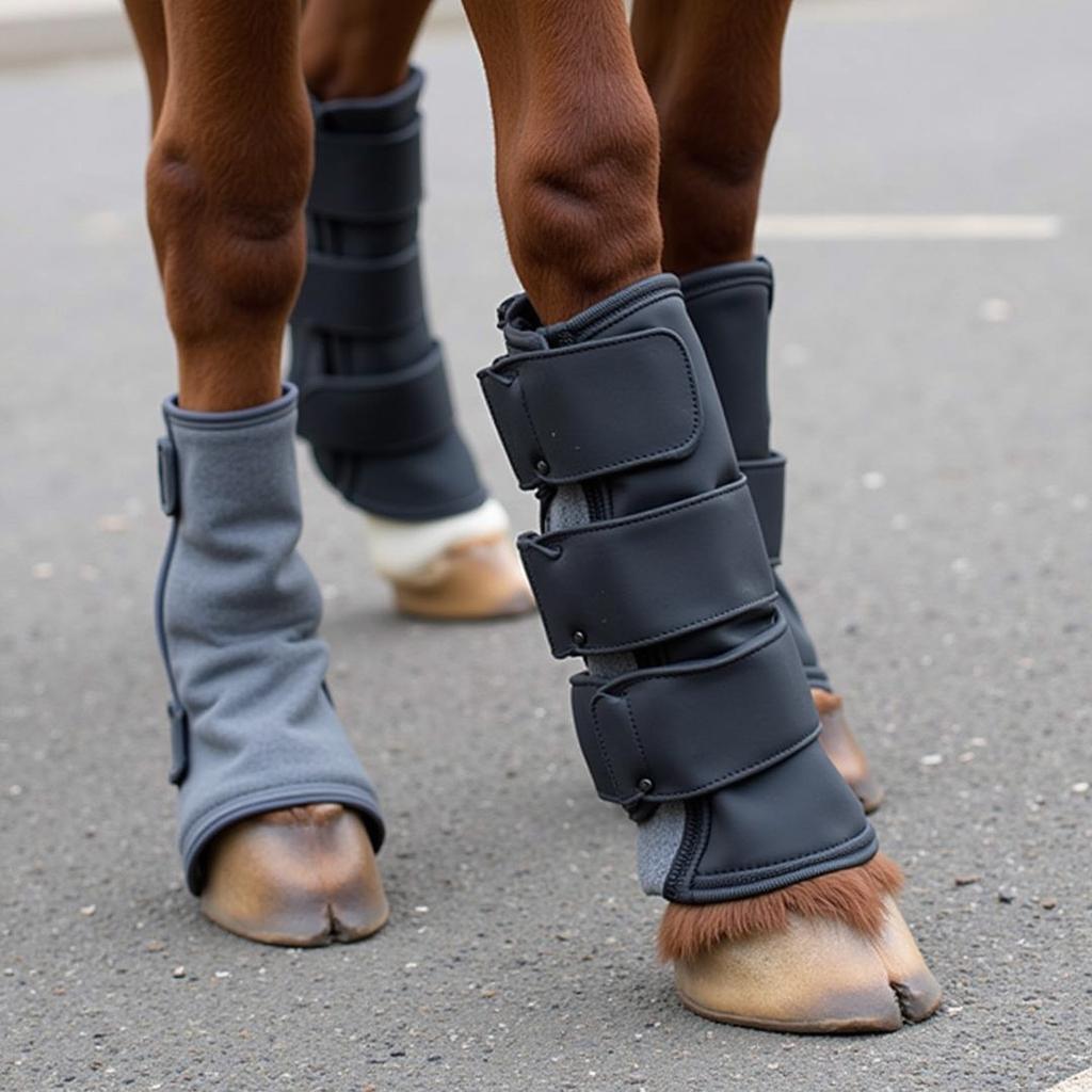 Miniature Horse Hoof Boots for Pavement Protection