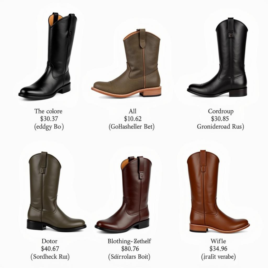 Mountain Horse Sovereign Boots in various colors, showcasing the range of options available