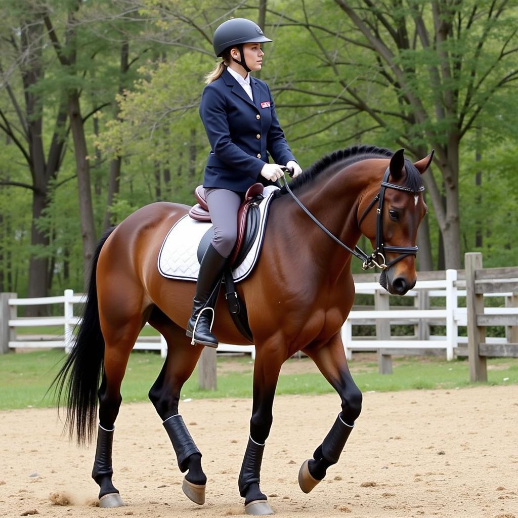 Mountain Horse Sovereign Field Boots on Rider