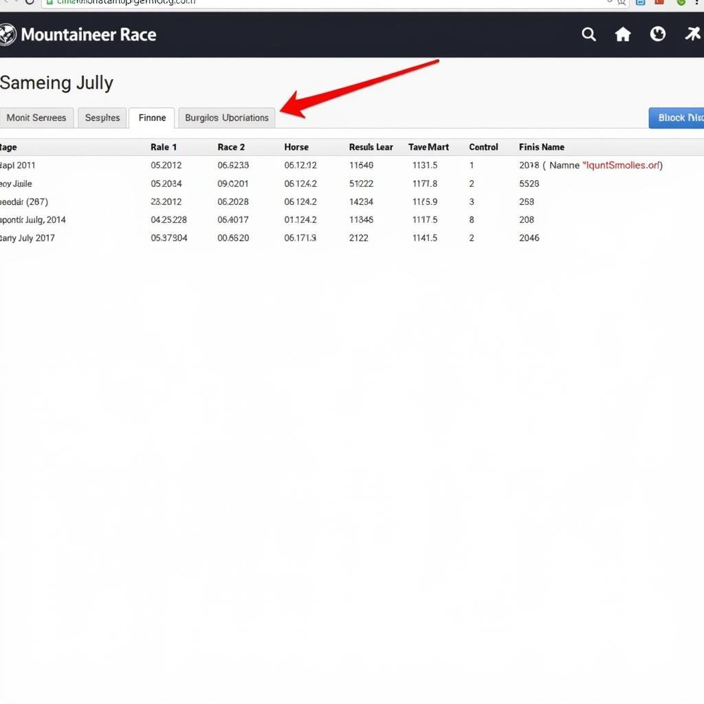 Mountaineer Race Results Website