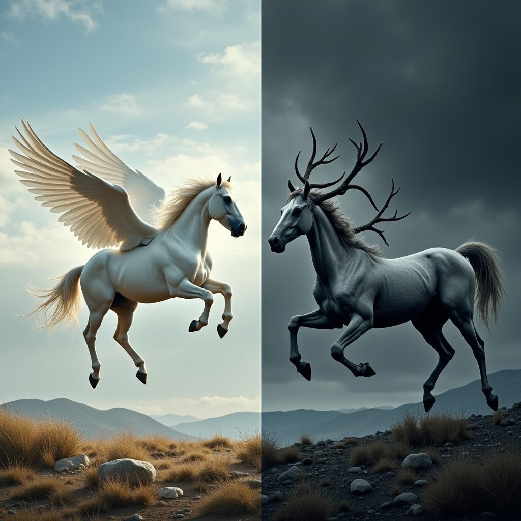 Mythical Horses: Pegasus and Sleipnir