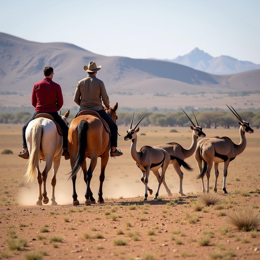 Namib Desert Wildlife on Horseback