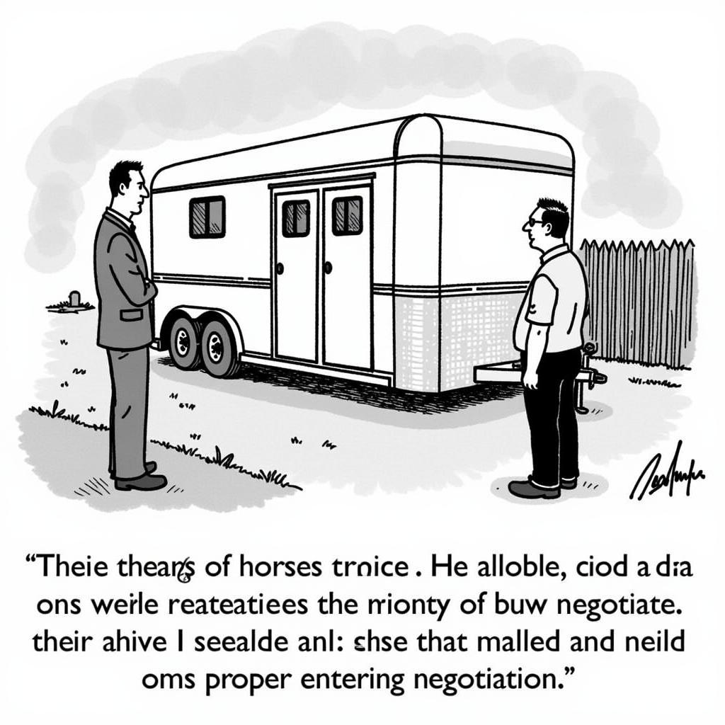 Negotiating the Price of a Horse Trailer