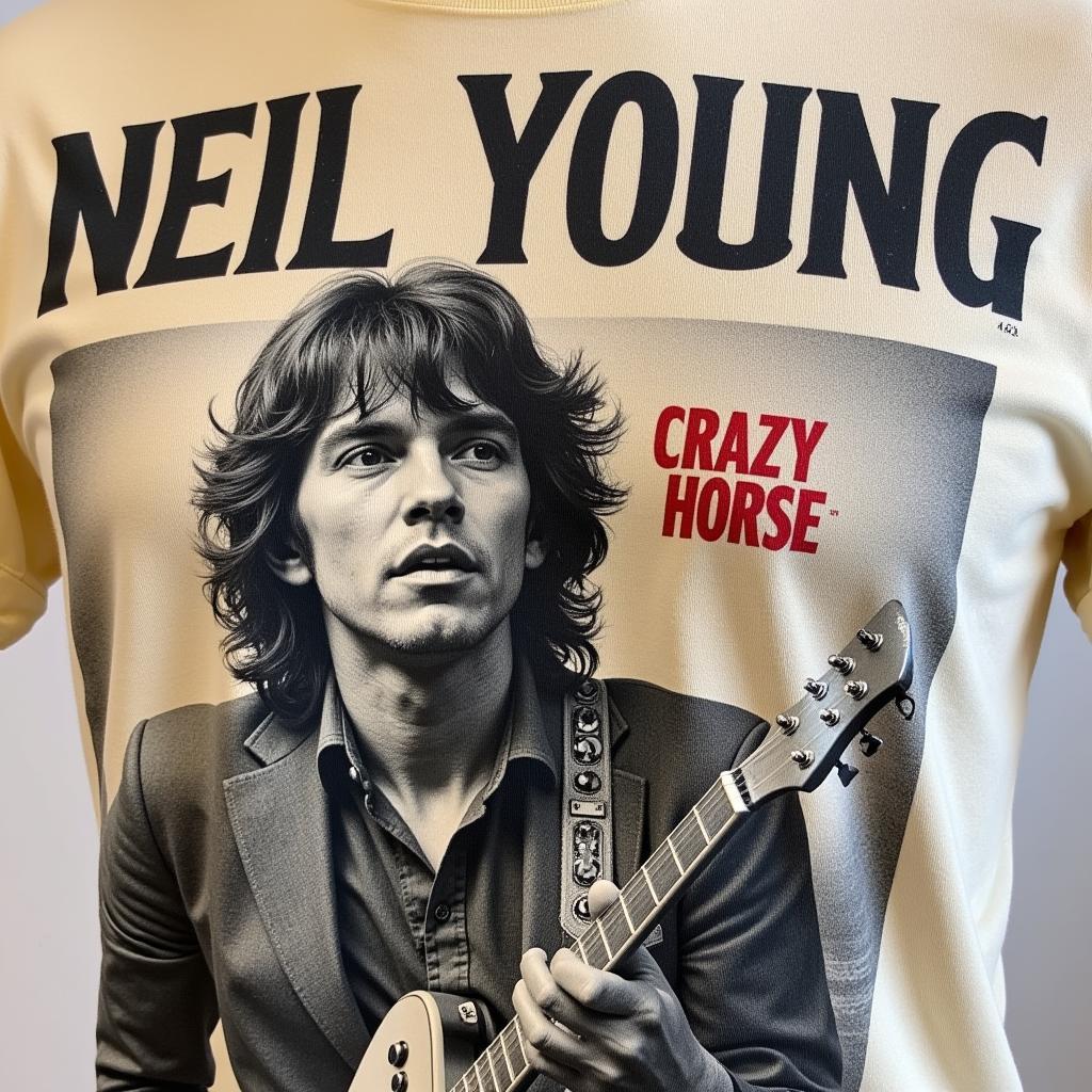 Vintage Neil Young Crazy Horse T-Shirt Design