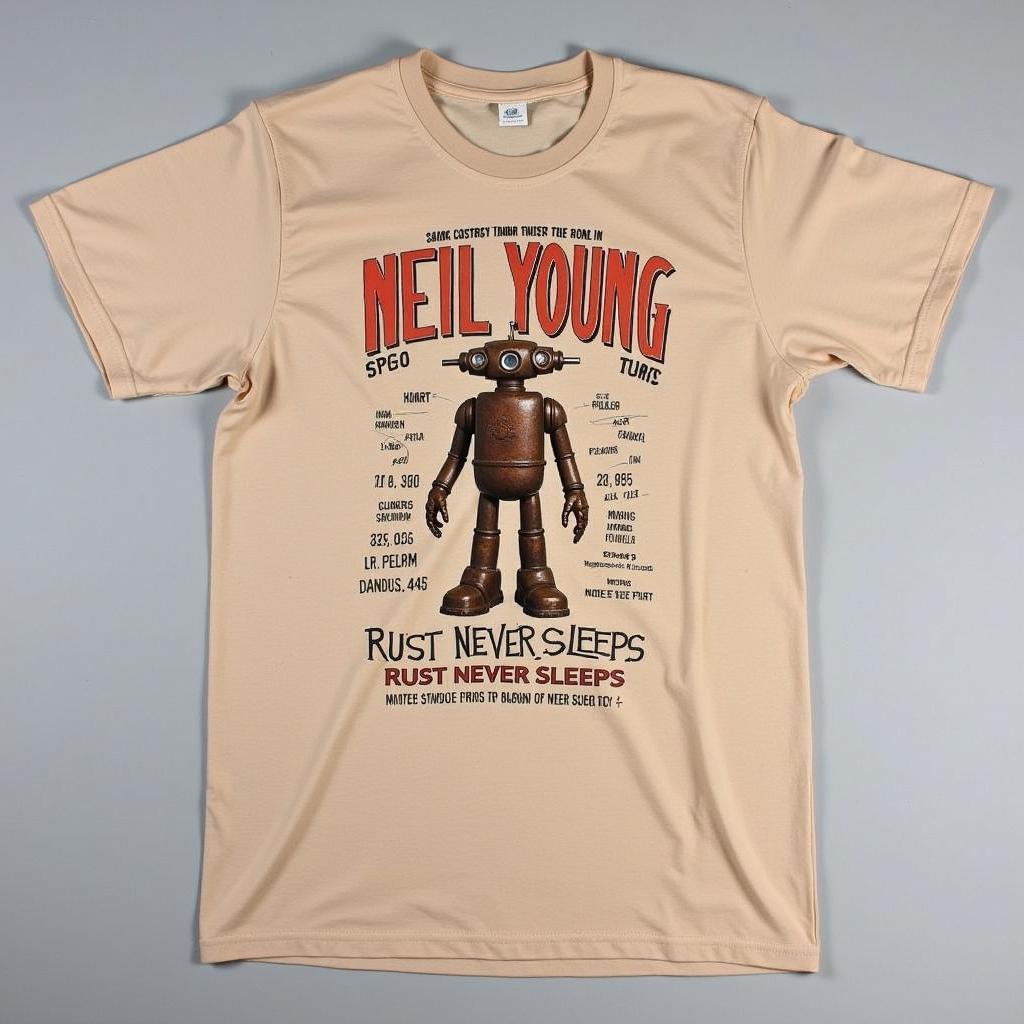 Neil Young Rust Never Sleeps Tour Shirt