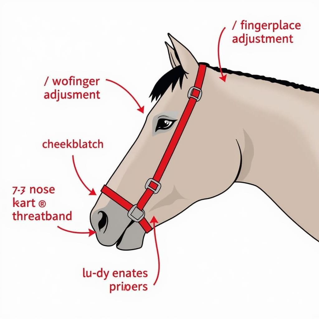 Nylon Halter Fitting Guide for Horses