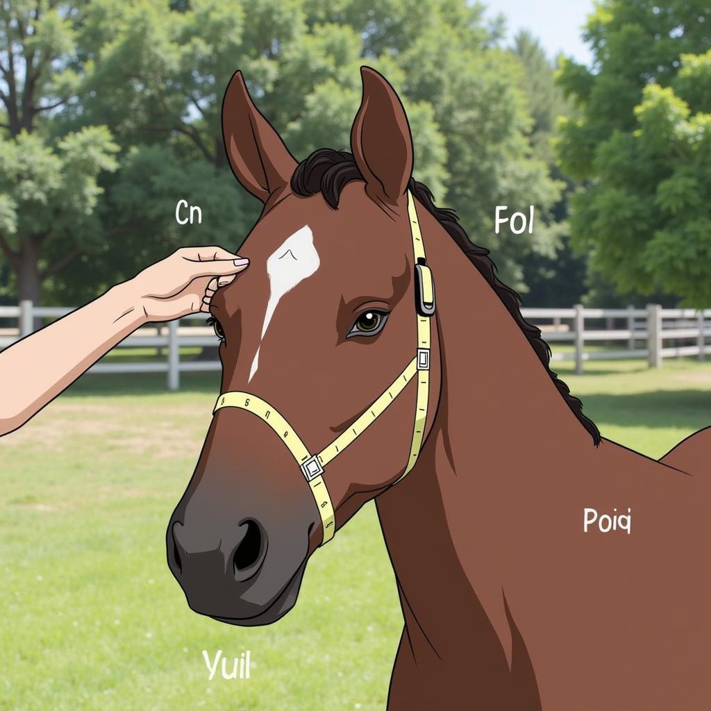 Nylon Horse Halter Sizing Guide