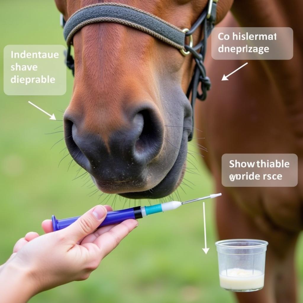 Administering Omeprazole to a Horse