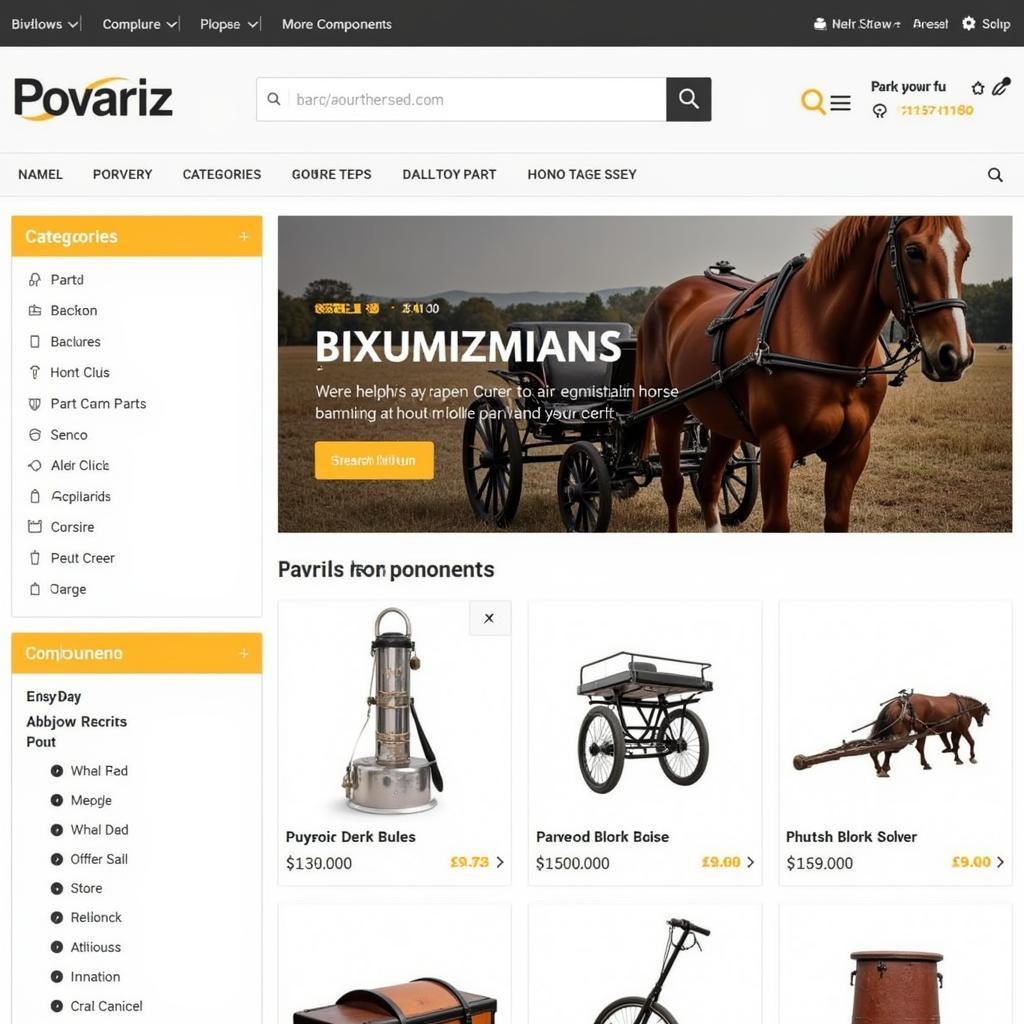 Finding Horse Cart Parts Online