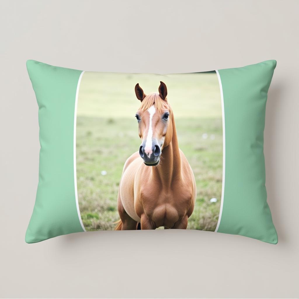 Personalized Horse Pillow with Photo Print