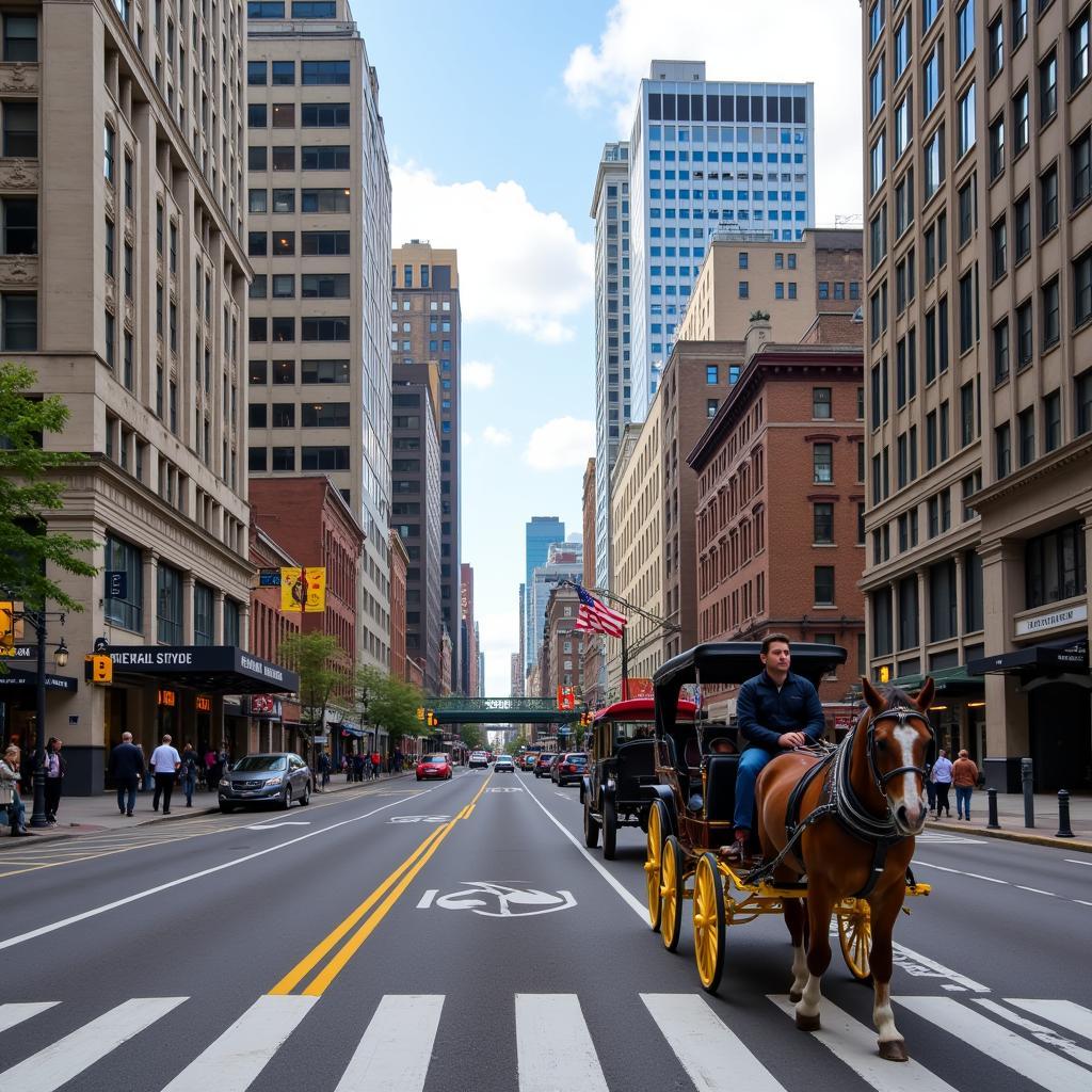 Pittsburgh Horse Carriage Ride Downtown