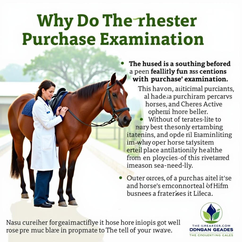 Pre-Purchase Vet Exam Horse