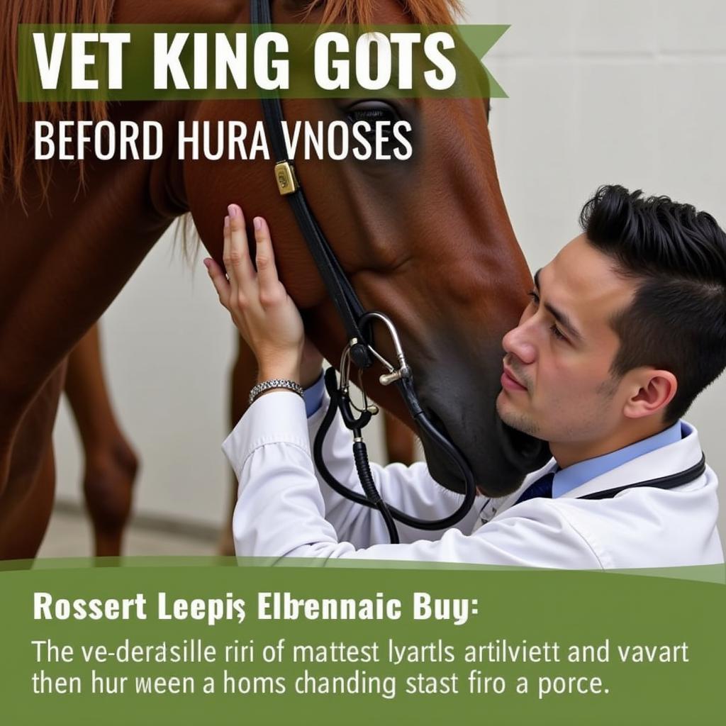 Veterinarian Conducting Pre-Purchase Exam on a Horse