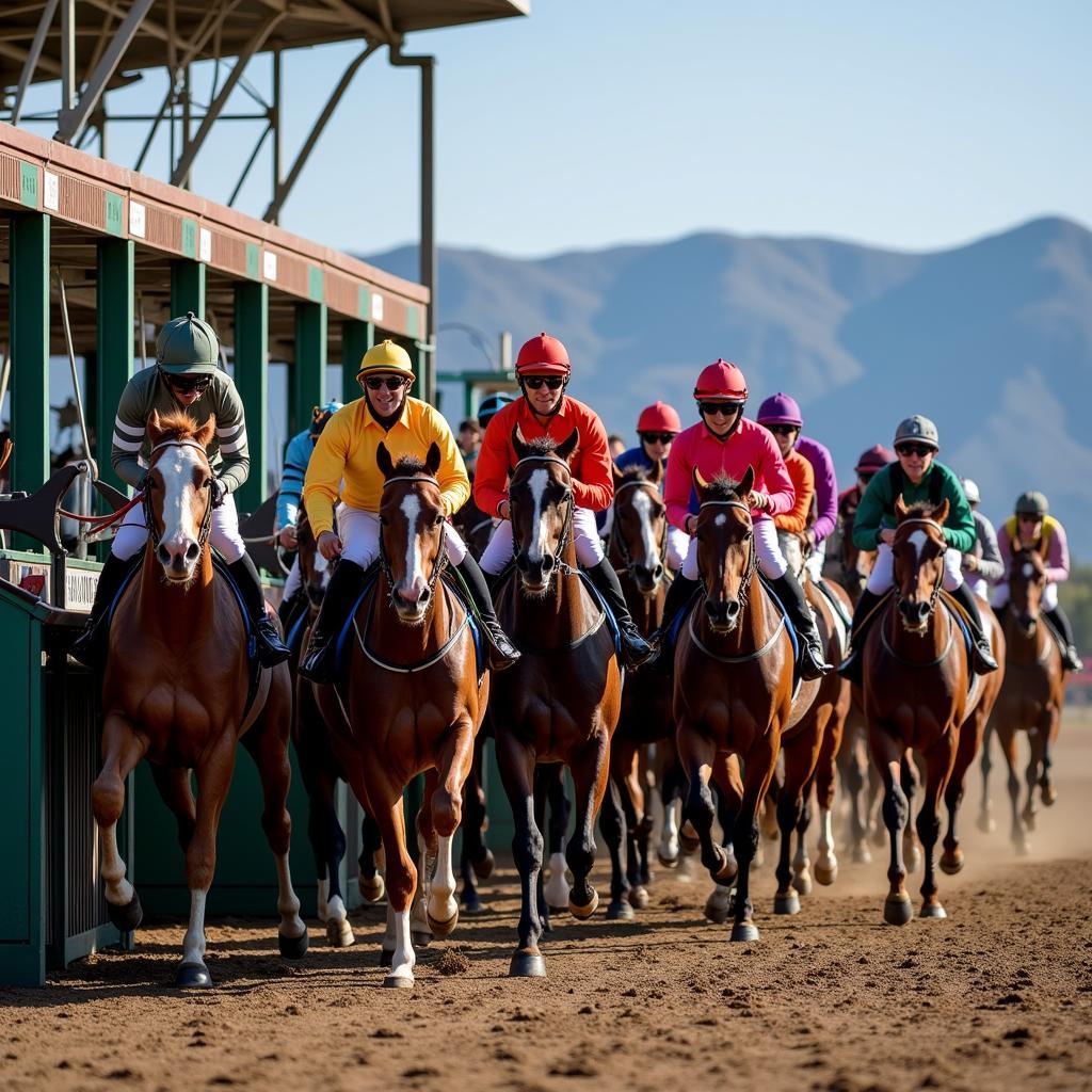 Prineville Horse Races Start Gate