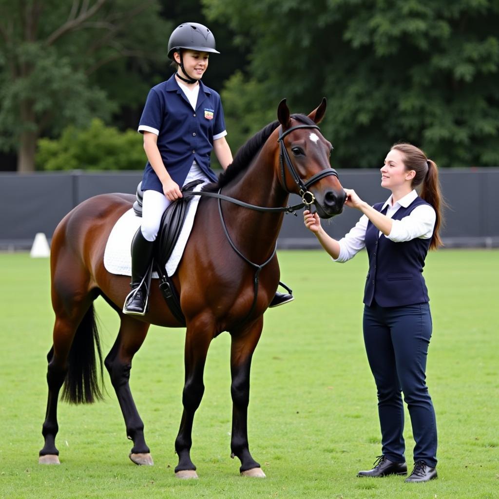 Professional Horse Rider Training Image