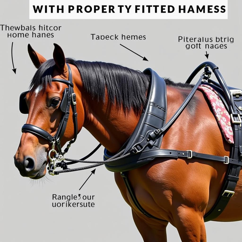 Horse with Properly Fitted Hames