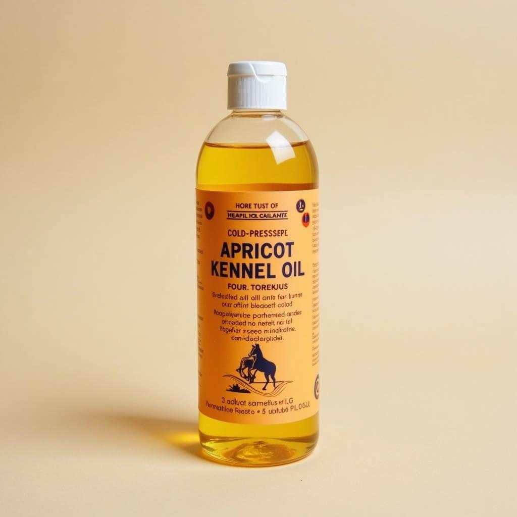 Bottle of Pure Cold-Pressed Apricot Kernel Oil