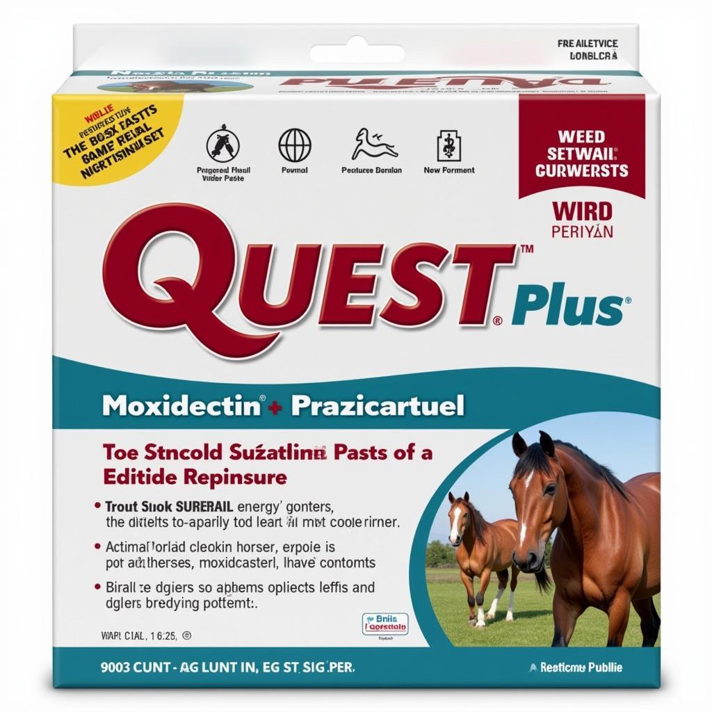 Quest Plus Wormer for Horses Packaging