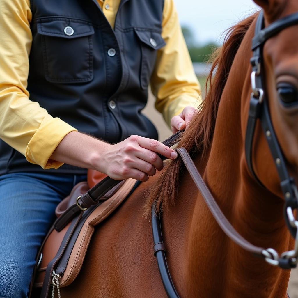 Reining Horse and Rider