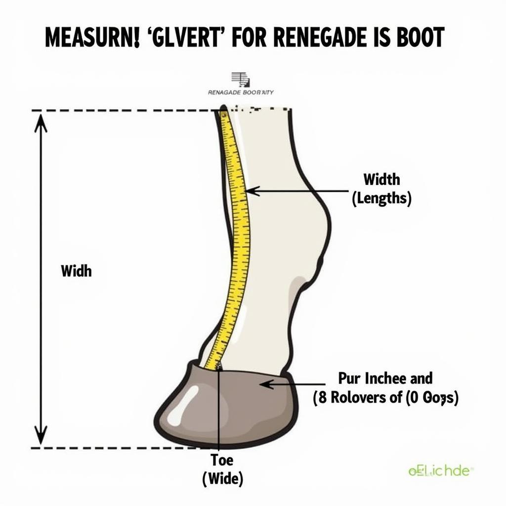 Renegade Hoof Boot Measuring Guide