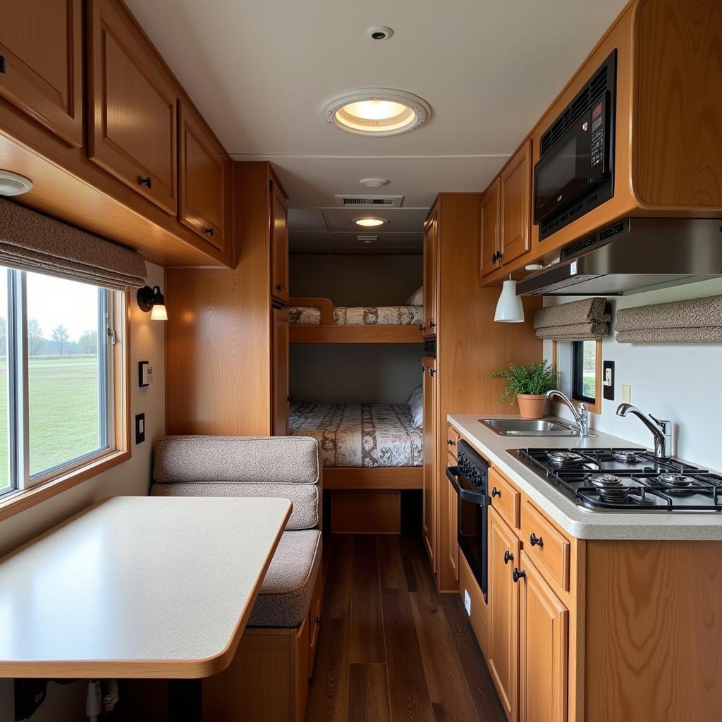 Repo Horse Trailer with Living Quarters Interior