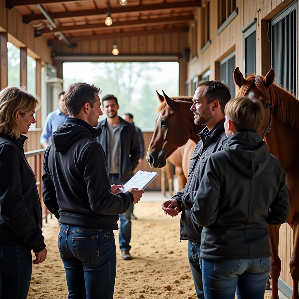 Connect with reputable horse sellers and breeders in the South Bend area by networking and attending local events.