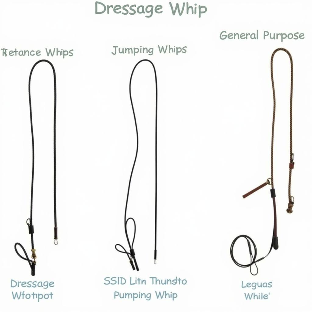 Different Types of Riding Horse Whips