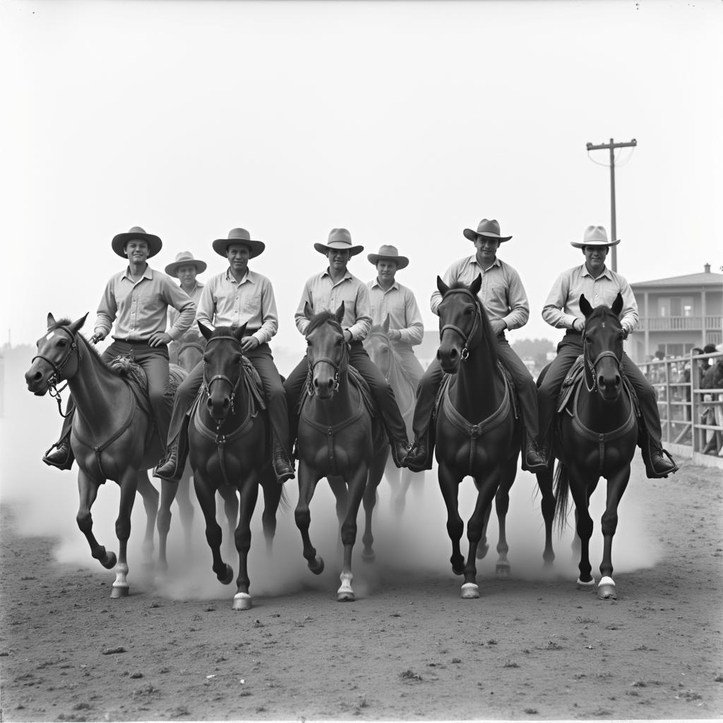 Historical Rodeo Scene