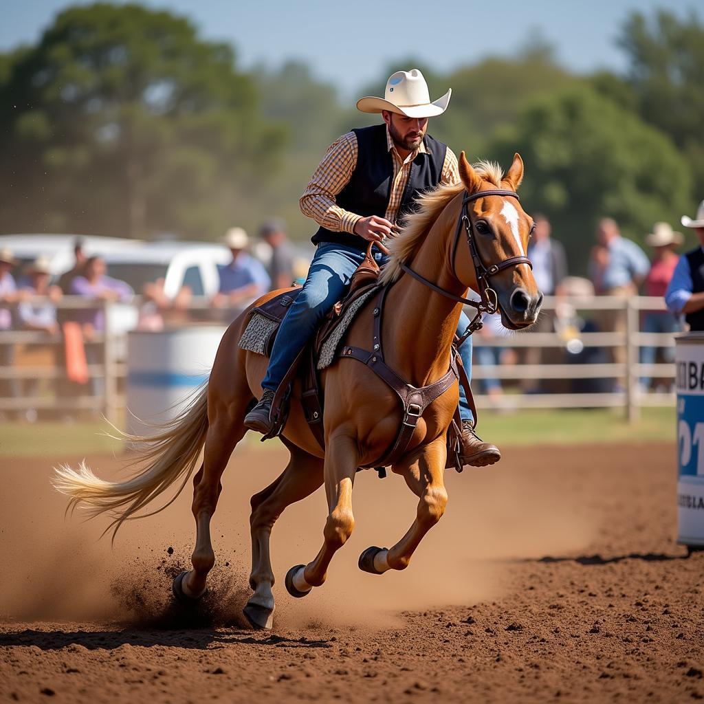 Rodeo Horse and Rider