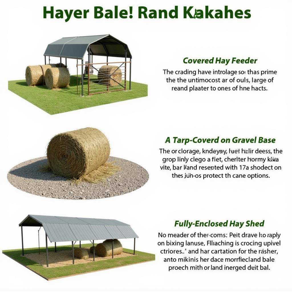 Various Round Bale Storage Solutions for Horse Owners