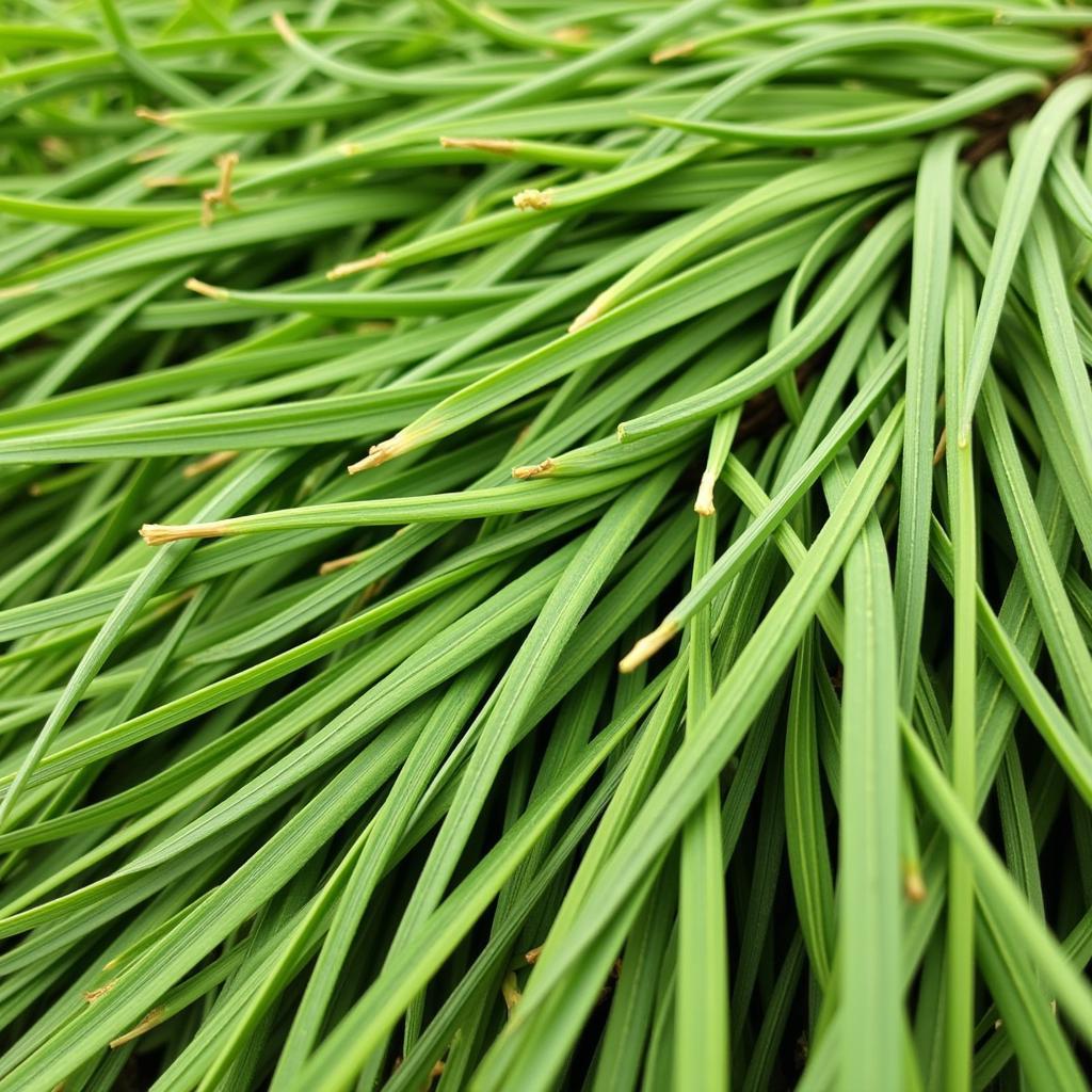 Rye Grass Hay Close-Up