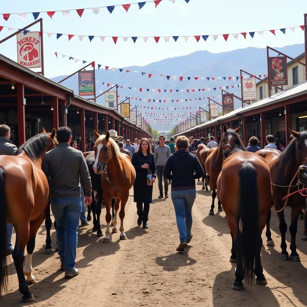 Salt Lake City Horse Market Scene