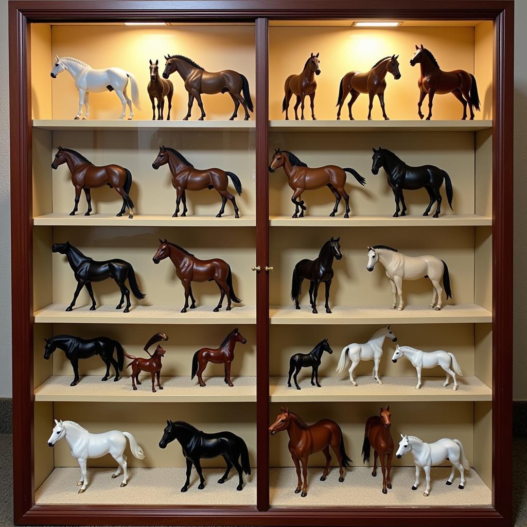 Schleich Horse Toy Collection on Display