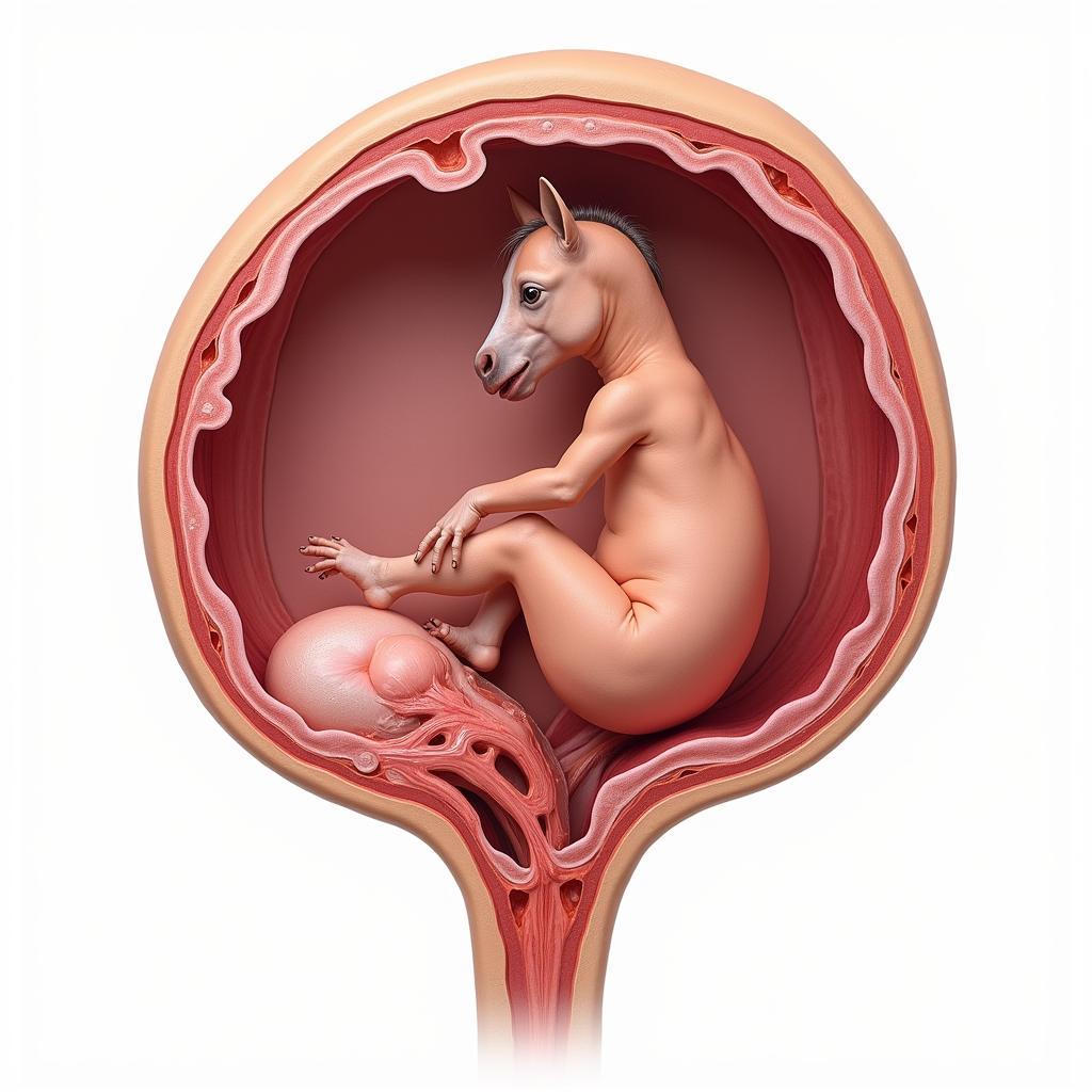 Horse Fetus Development in the Second Trimester