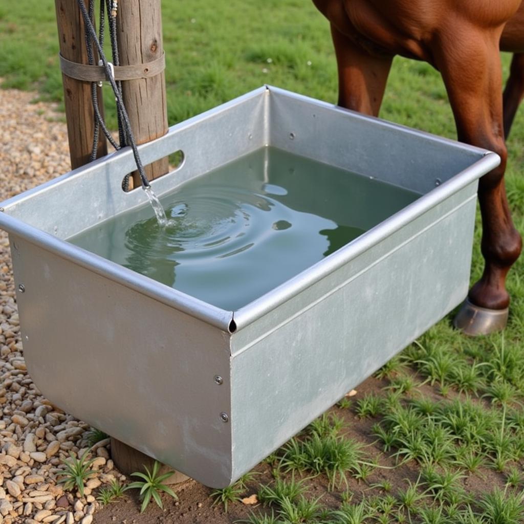 Durable Steel Horse Trough