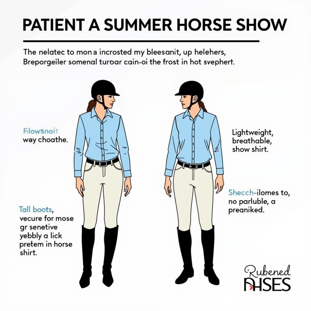 Lightweight and Breathable Attire for Summer Horse Shows