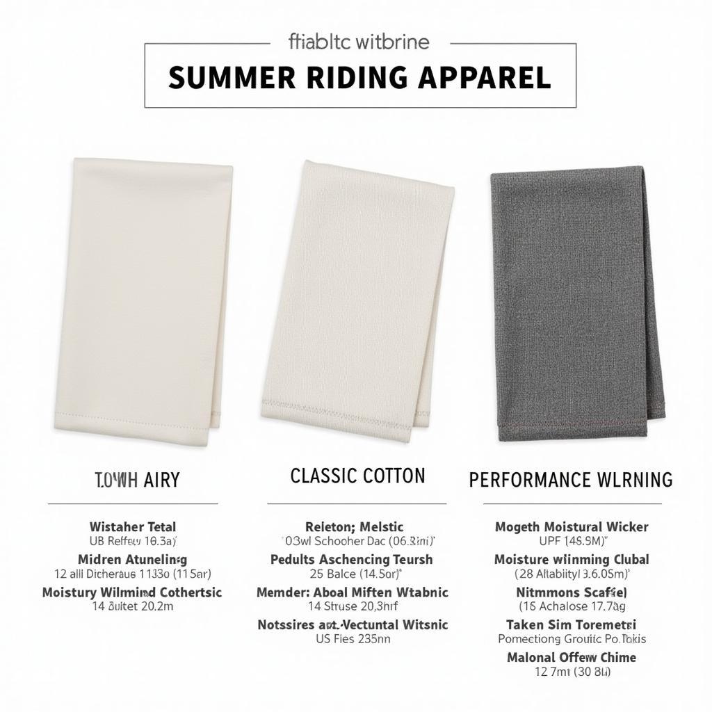 Summer Riding Clothes Fabrics: Cotton, Linen, and Performance Synthetics