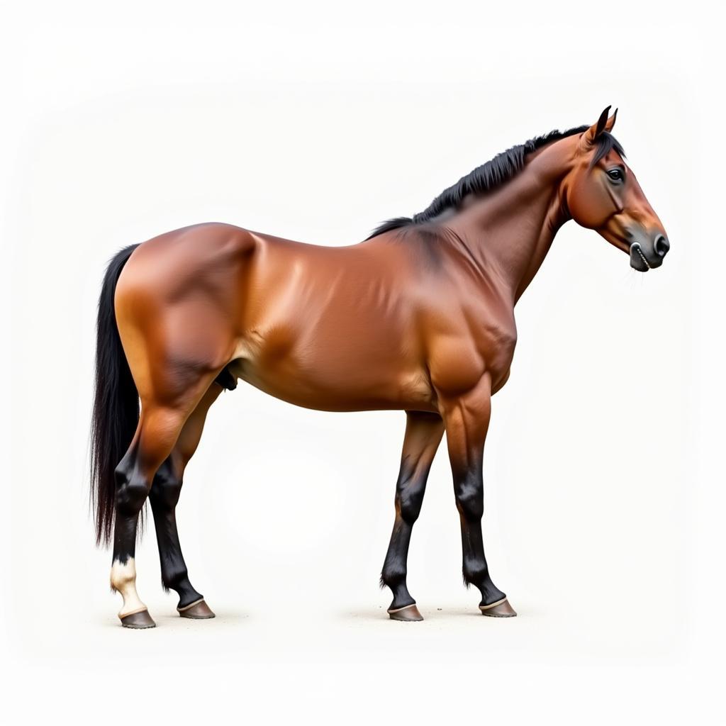 Horse with Sway Back Profile